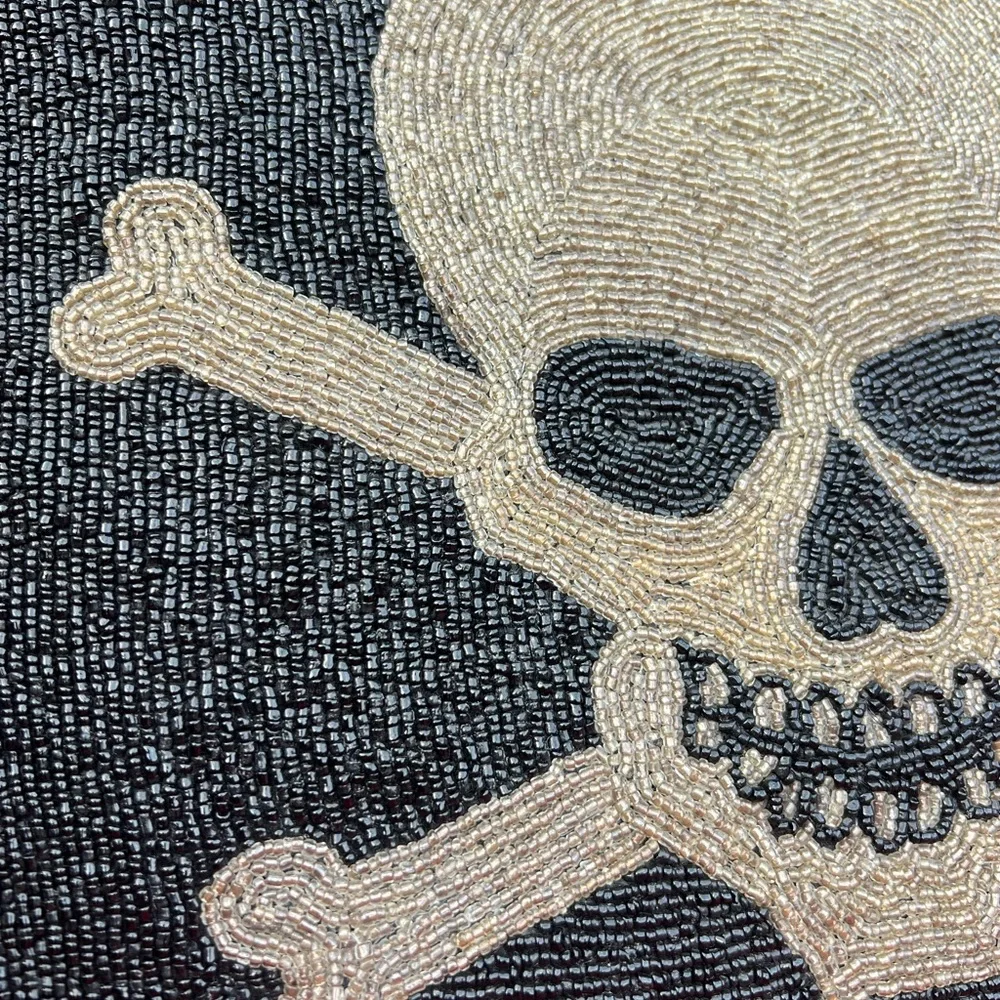Beaded SKULL CUSHIONS
